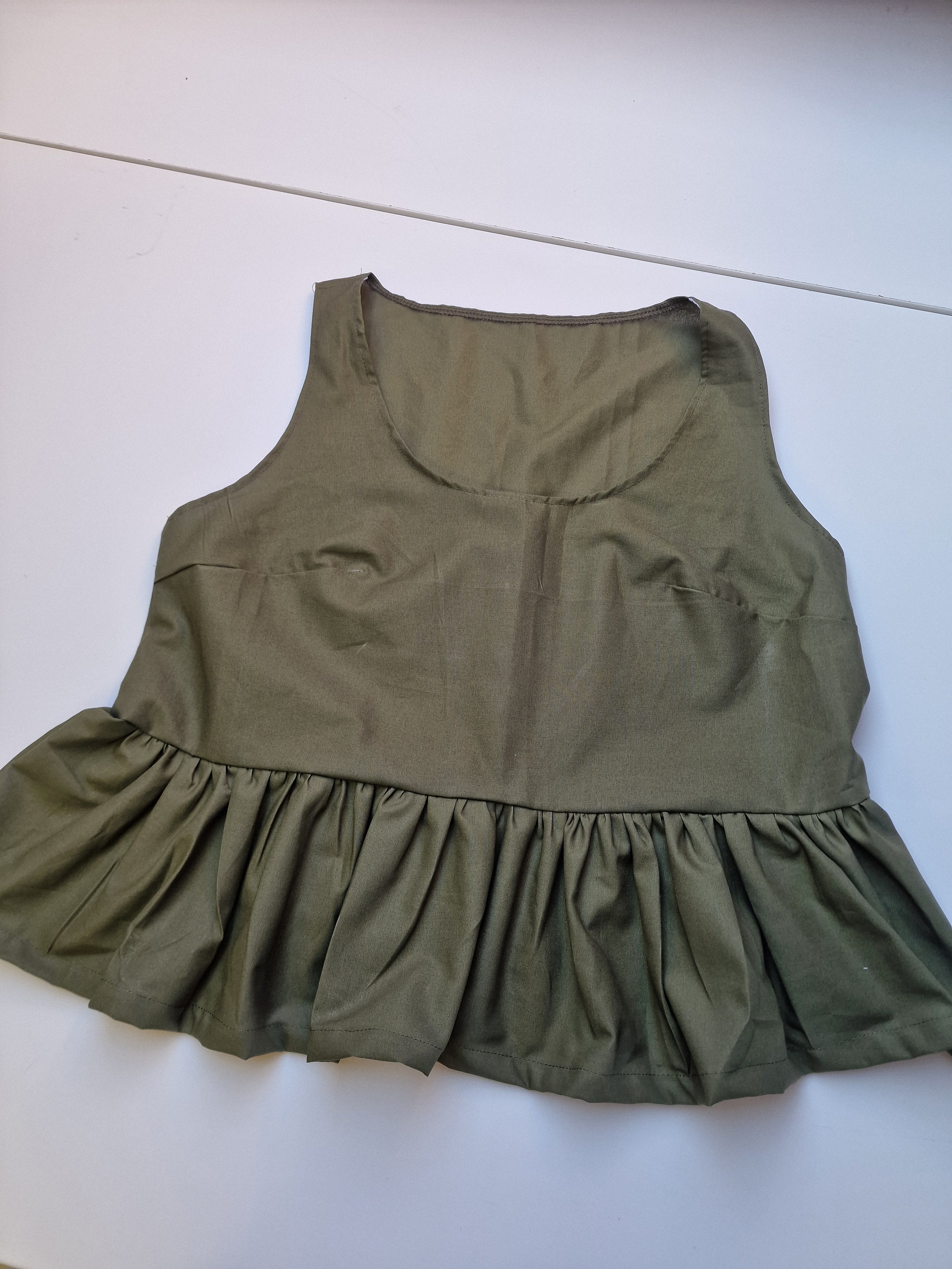Cami with frill (sample UK 12/14)