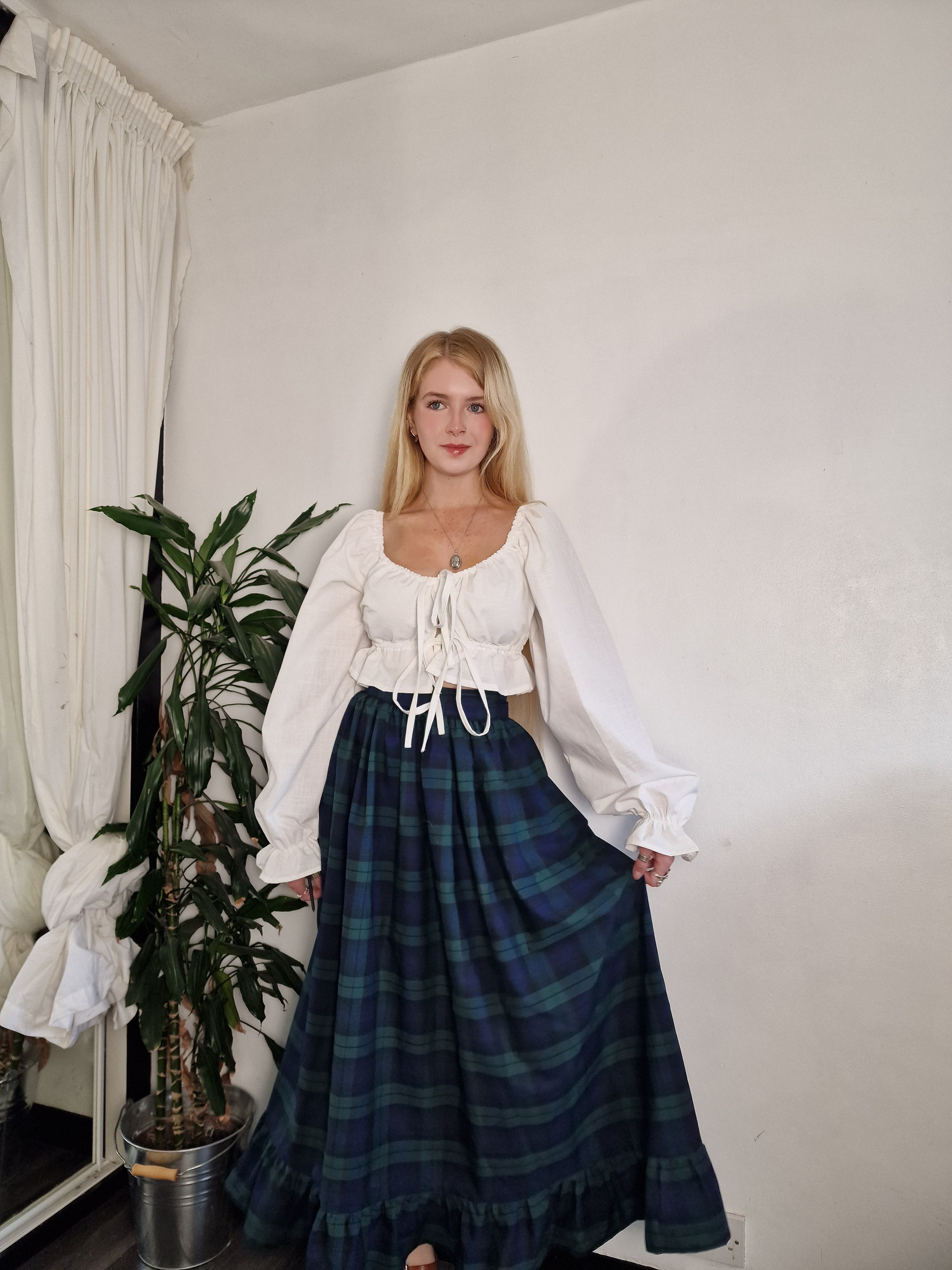 Babydoll Blouse (open or closed front, available in a range of fabrics)