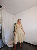 Garden Dress, 5 neckline styles available, optional bow