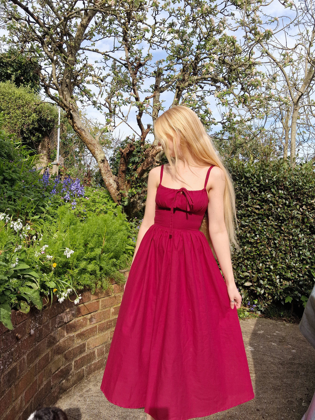 Berry red dress UK 6/8