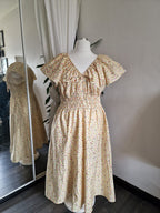 Garden Dress, 5 neckline styles available, optional bow