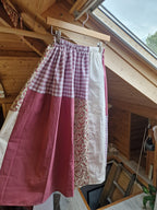 Large Patchwork Skirt, Choose Your Fabrics!
