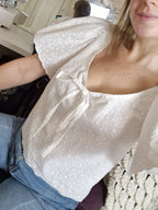 Darcy Blouse, choose to add a collar, frill hem, and sleeves! (UPDATED TO HAVE THE FRONT SEAM FULLY CLOSED!)