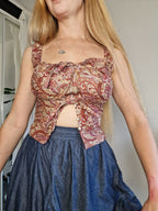 Tie front milkmaid (sample UK 6/8)
